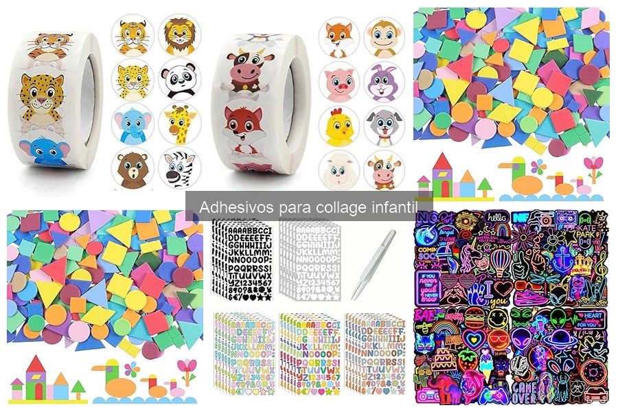 Cómo usar adhesivos para collage en manualidades infantiles