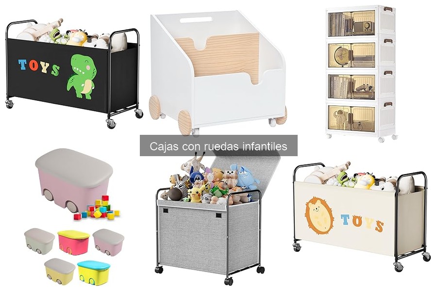 Cómo usar cajas con ruedas para el orden infantil