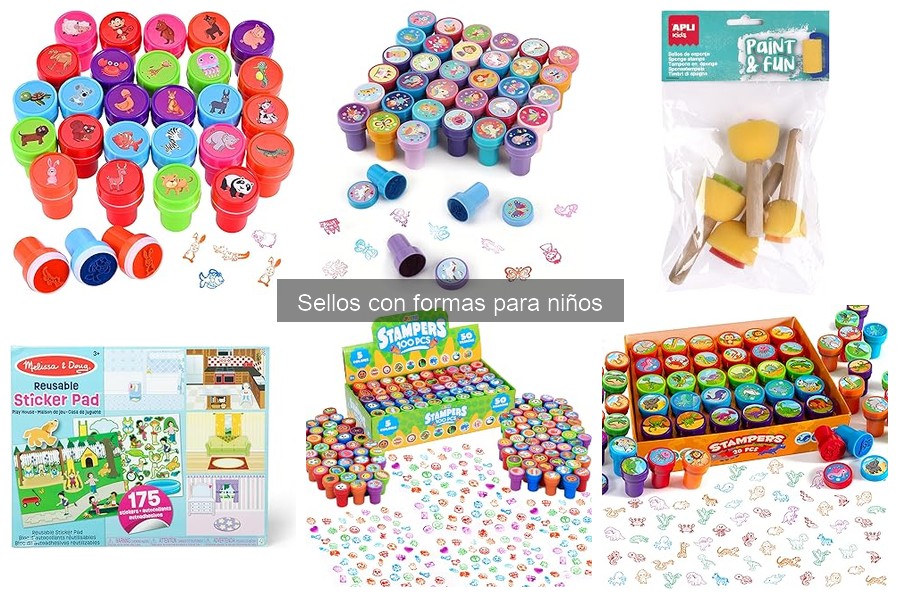 Cómo utilizar sellos con formas en manualidades para niños