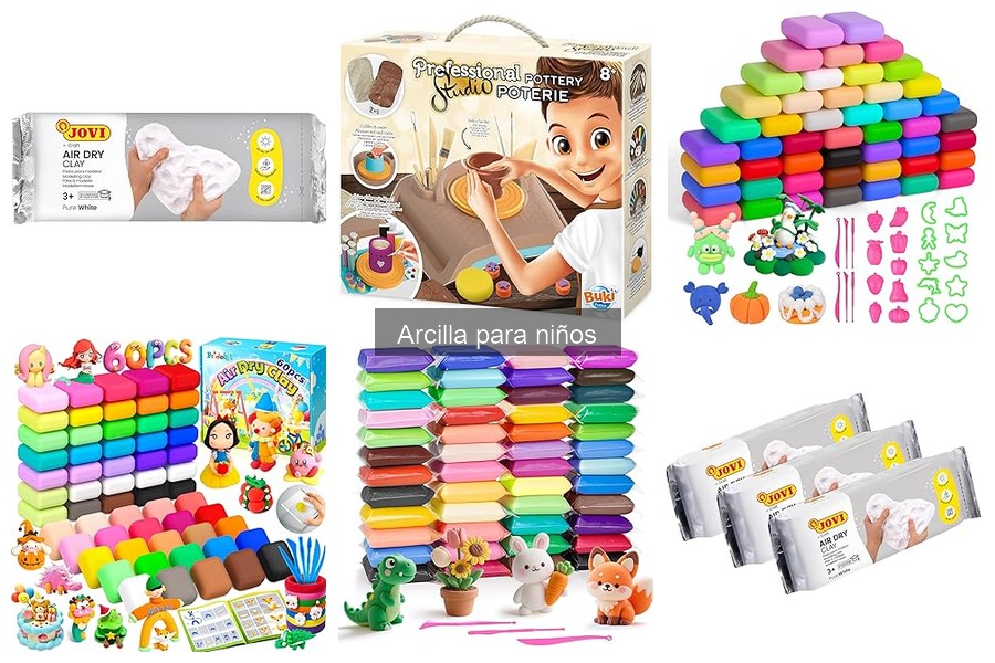 Comparativa: Arcilla modeladora vs. Arcilla al aire para niños