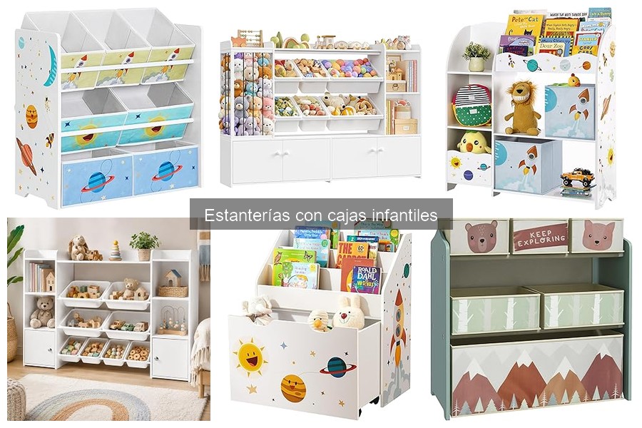 Comparativa de estanterías con cajas infantiles de marcas