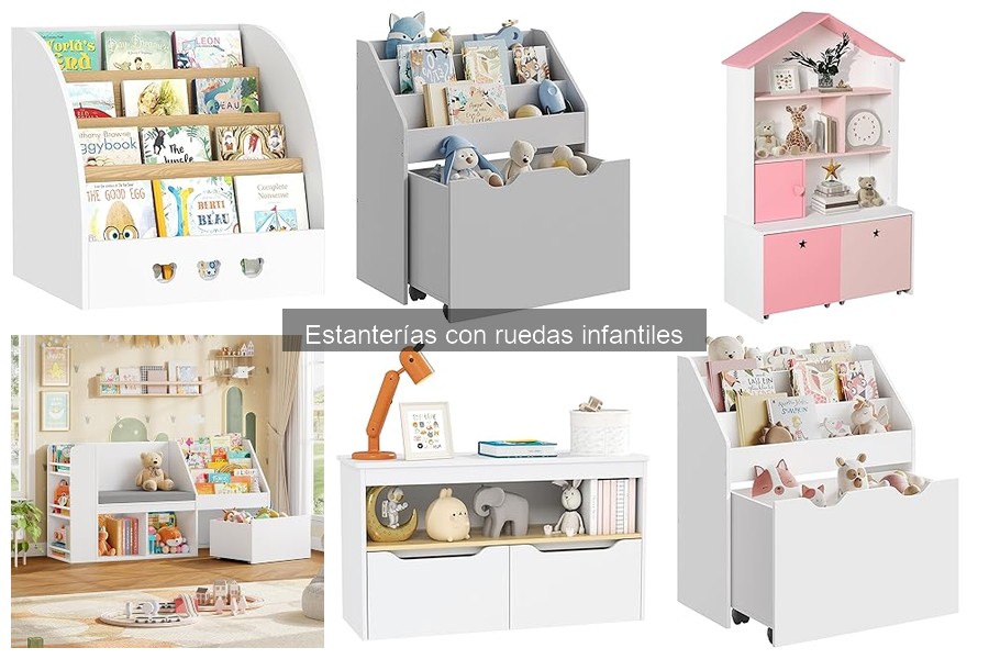 Comparativa de estanterías con ruedas para uso escolar y recreativo