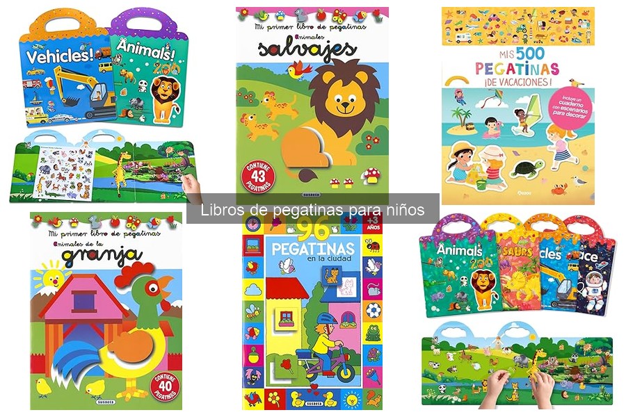 Comparativa de Libros de Pegatinas para Niños: Marcas y Variedad
