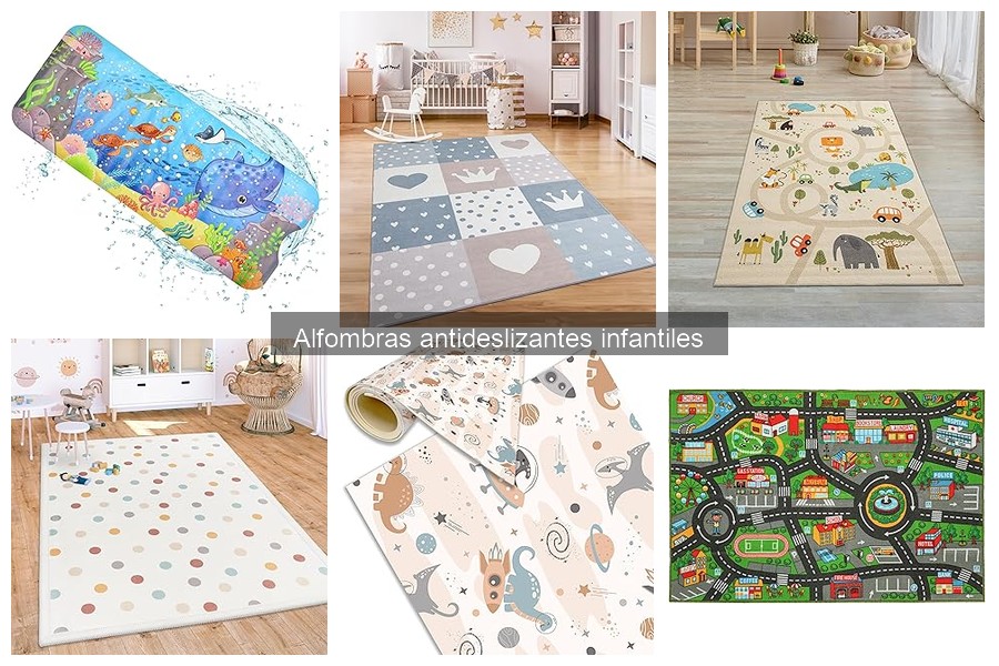 Comparativa de materiales en alfombras antideslizantes infantiles
