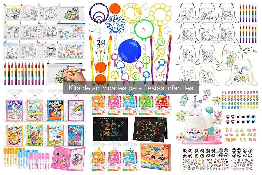 Comparativa de materiales en kits de actividades infantiles