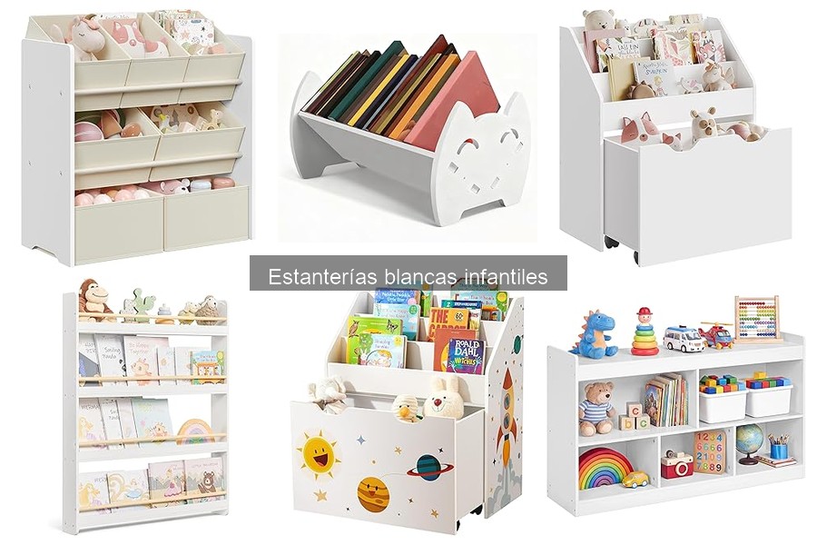 Comparativa de materiales para estanterías blancas infantiles