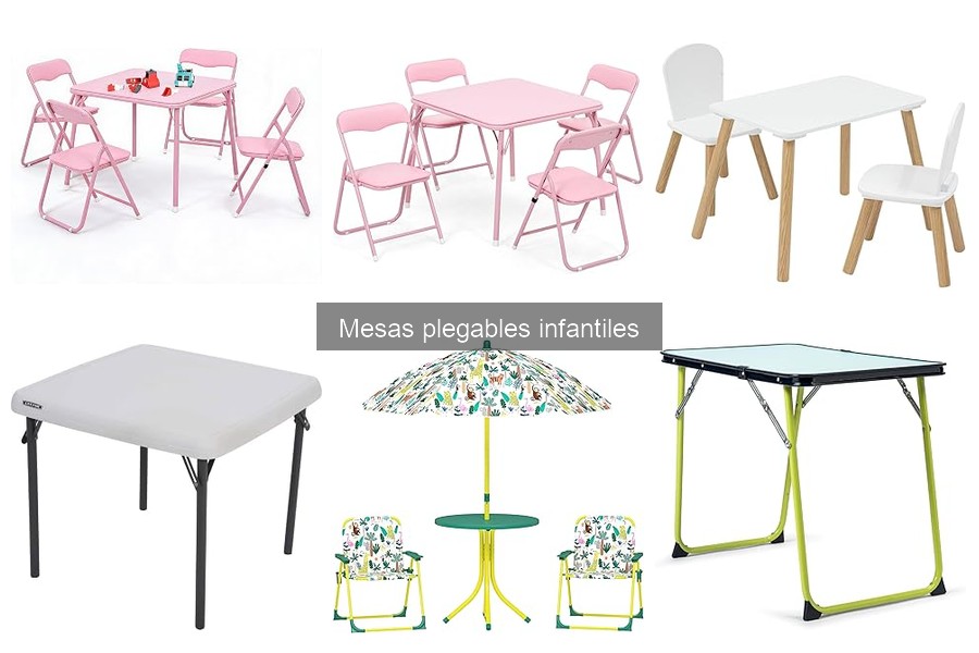 Comparativa de mesas plegables infantiles: calidad y diseño