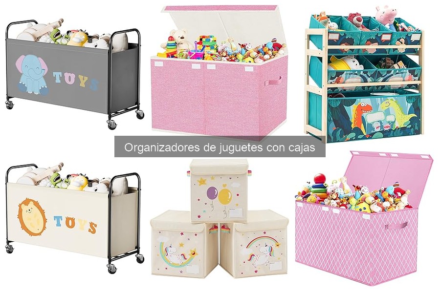 Comparativa de Organizadores de Juguetes con Cajas