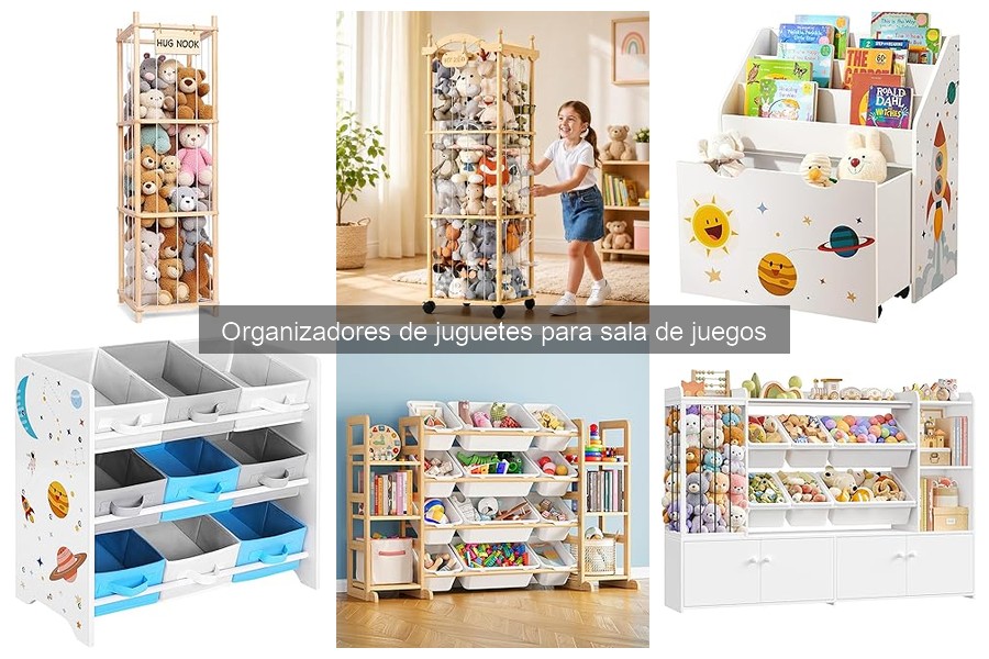 Comparativa de organizadores de juguetes para sala de juegos