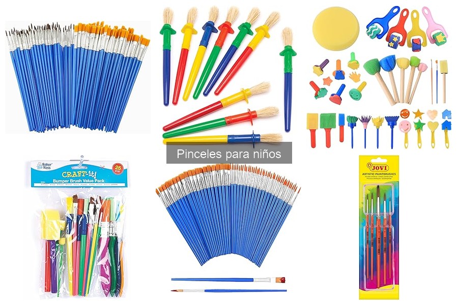 Comparativa de Pinceles Infantiles: Jovi, Baker Ross y STAEDTLER