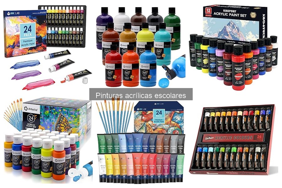 Comparativa de pinturas acrílicas escolares: Artecho vs KINSPORY