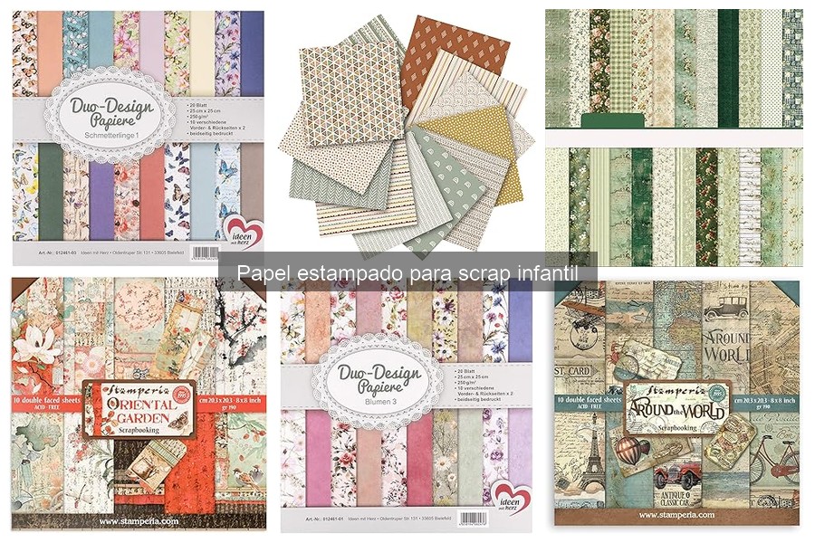 Comparativa de precios de papel estampado para scrap infantil
