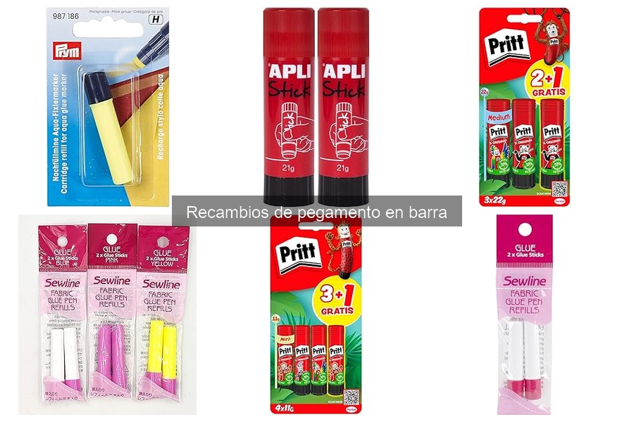 Comparativa de precios de recambios de pegamento en barra
