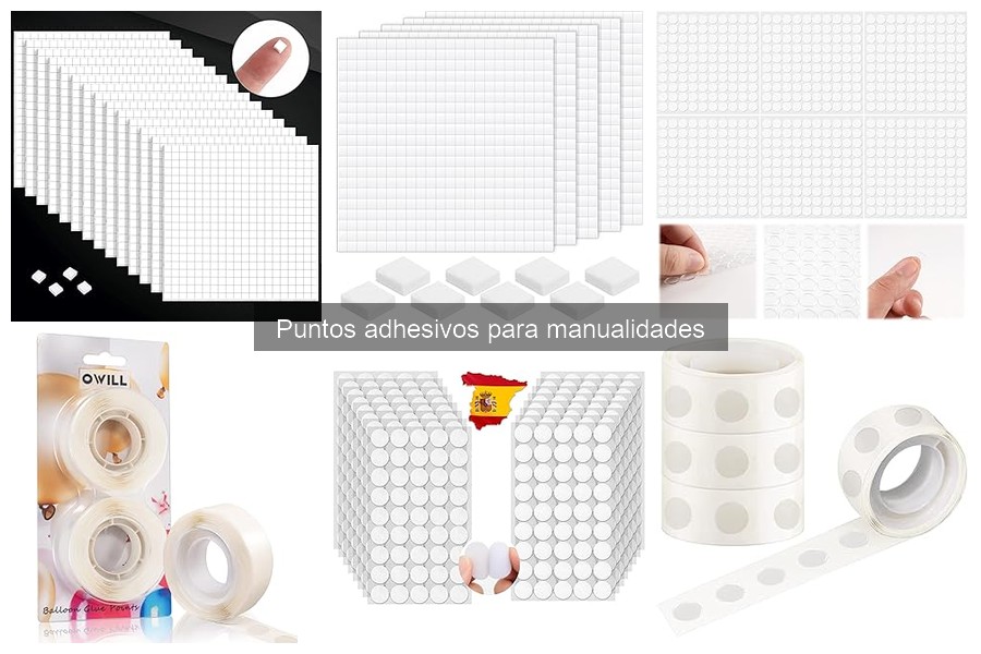 ** Comparativa de Puntos Adhesivos y Otros Adhesivos para Manualidades