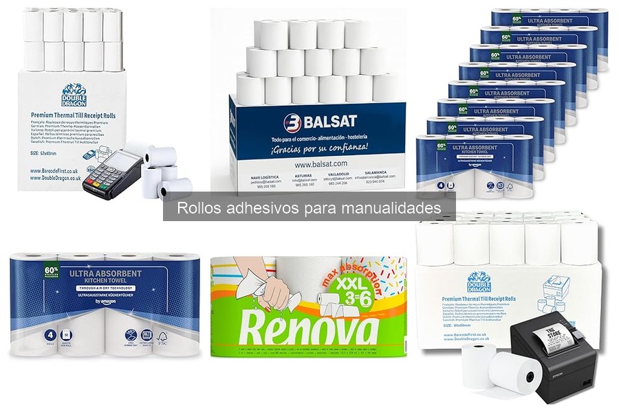Comparativa de rollos adhesivos para manualidades: marcas y precios