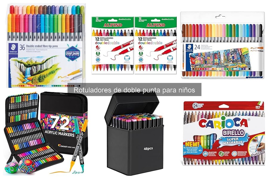 Comparativa de Rotuladores de Doble Punta para Niños