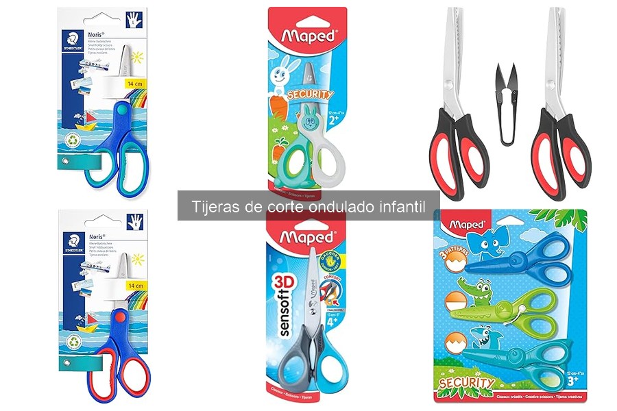 Comparativa de Tijeras de Corte Ondulado para Niños