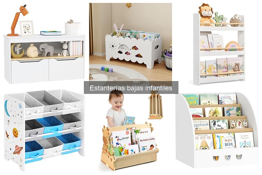 Comparativa: Estanterías Bajas de Madera vs. Plástico para Niños
