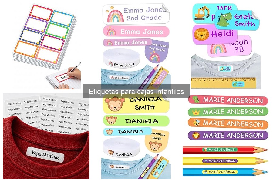 Comparativa: Etiquetas Adhesivas vs. Etiquetas de Tela para Cajas Infantiles