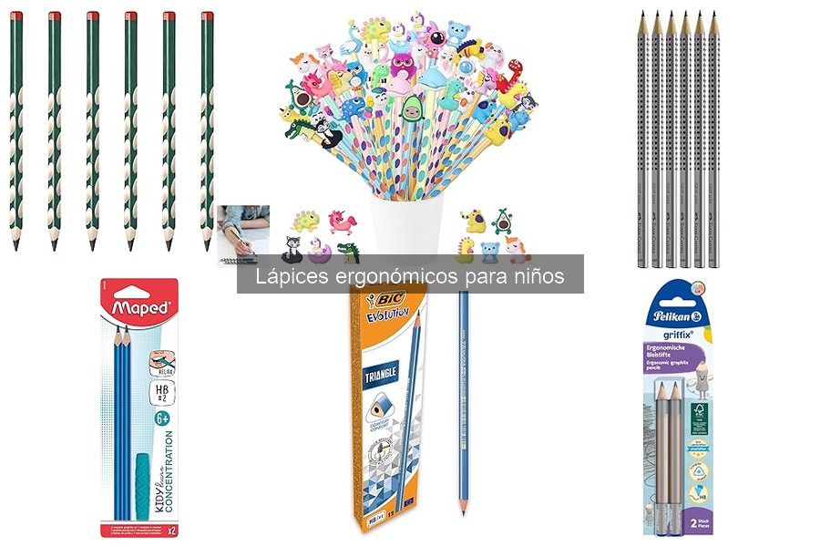 Comparativa: Lápices ergonómicos vs tradicionales para niños