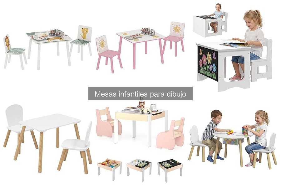 Comparativa mesas infantiles de dibujo: madera vs. plástico
