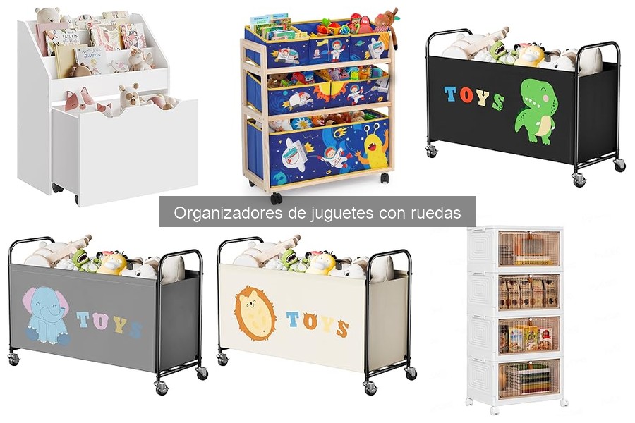 Comparativa: Organizadores de juguetes con ruedas vs sin ruedas