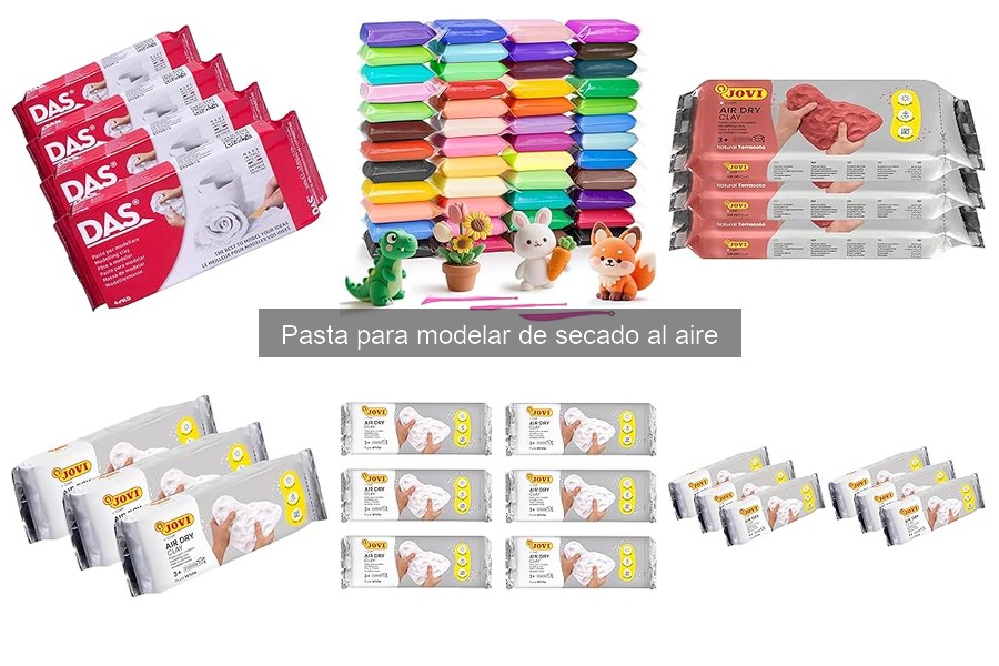 Comparativa: Pasta de modelar de secado al aire vs. horneable