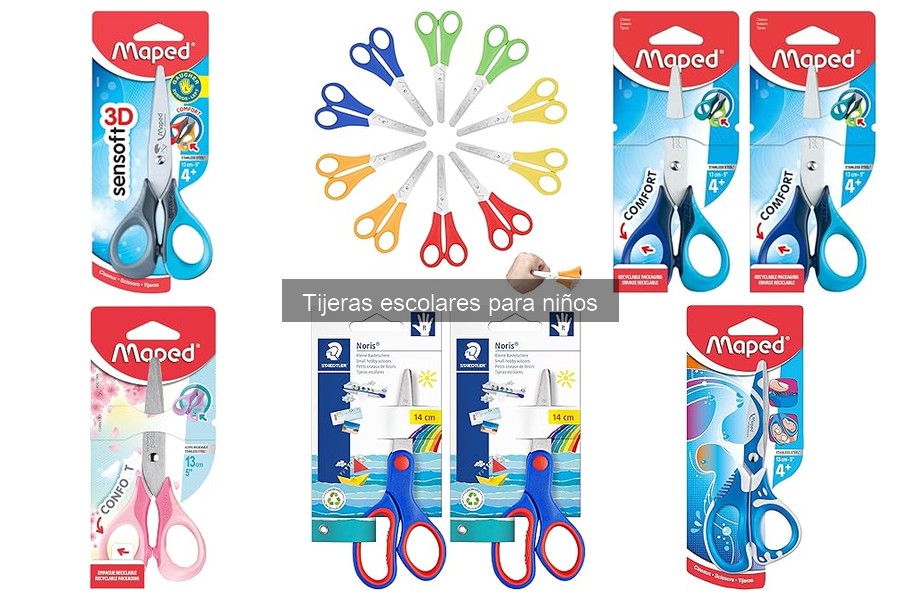 Comparativa: Tijeras escolares para manualidades vs uso general
