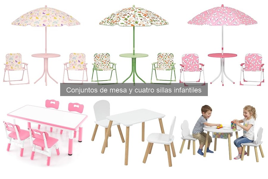 Conjuntos de mesa y sillas infantiles seguros para tus hijos