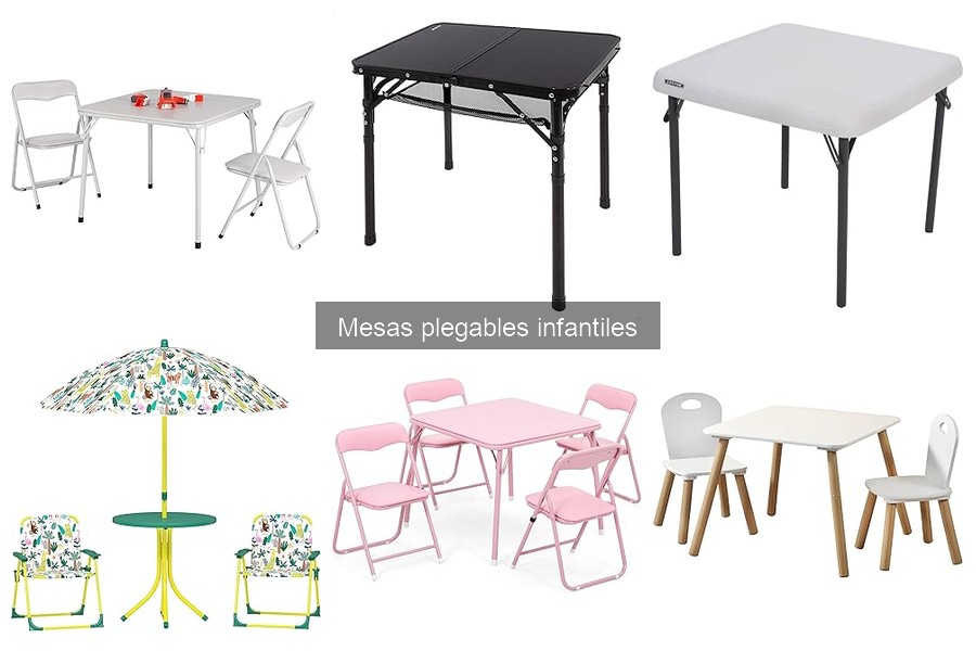 Diferencias entre mesas plegables y de jardín para niños