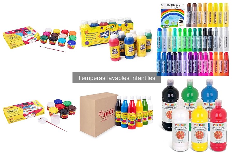 Diferencias entre témperas lavables y no lavables