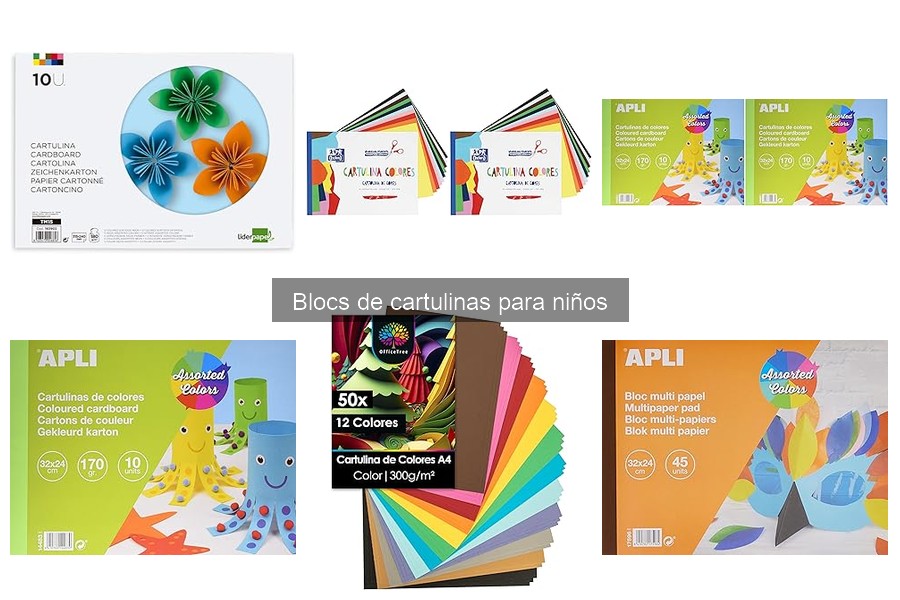 ** Dónde comprar blocs de cartulinas para niños al mejor precio