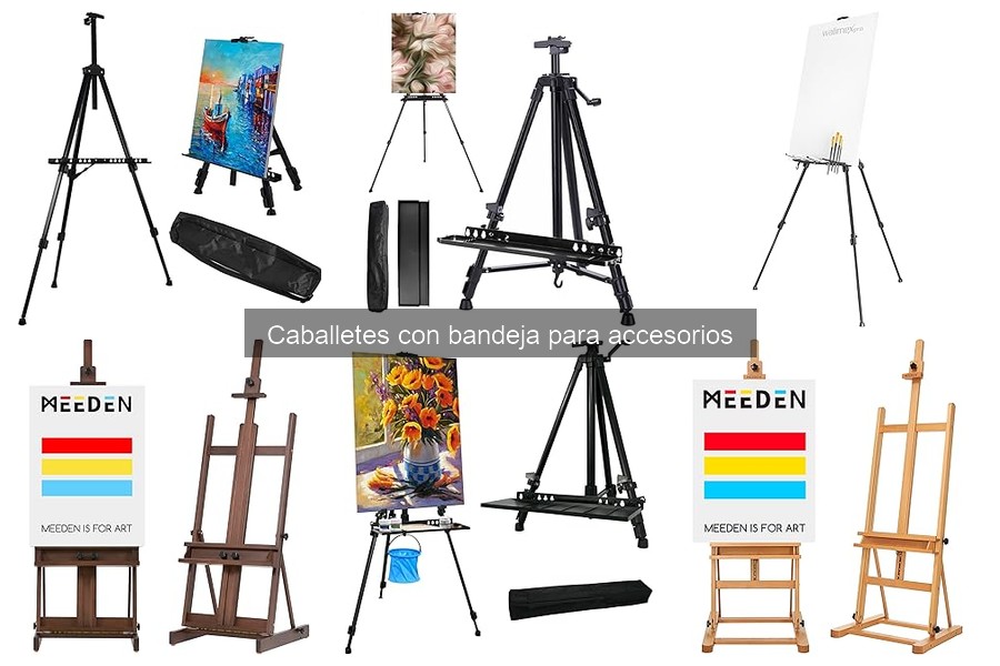 Dónde comprar caballetes con bandeja para accesorios