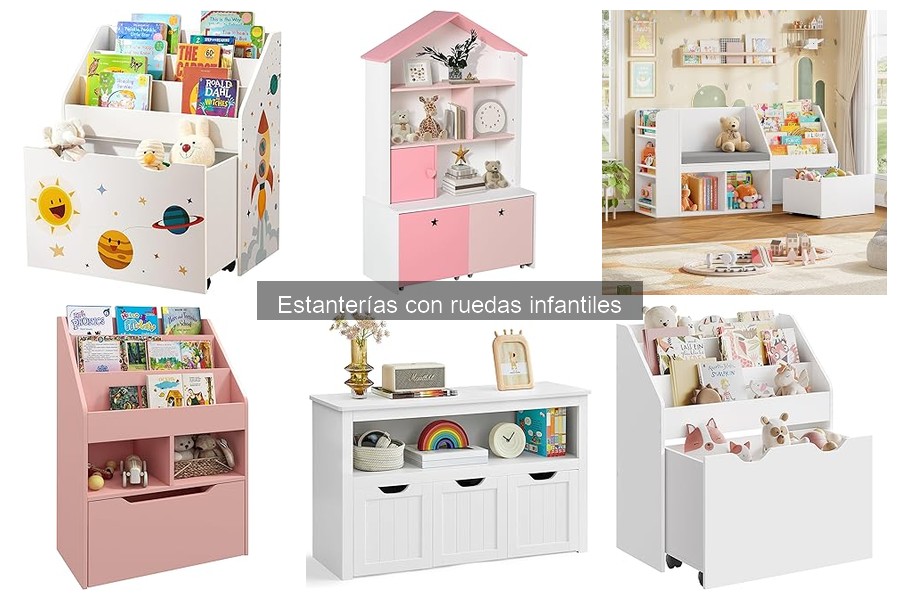 Dónde comprar estanterías con ruedas infantiles al mejor precio