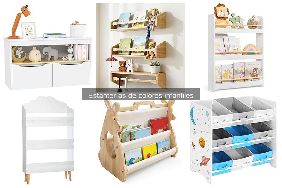 Dónde comprar estanterías de colores infantiles con ofertas