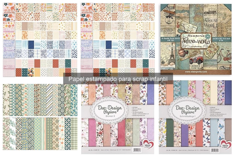 Dónde comprar papel estampado para scrap infantil: Mejores tiendas