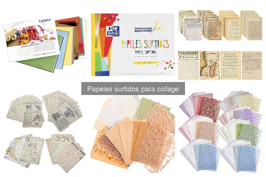 Dónde comprar papeles surtidos para collage a buen precio