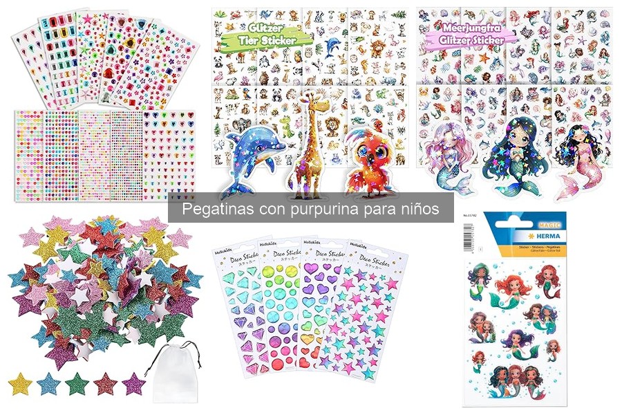 Dónde comprar pegatinas con purpurina baratas para niños