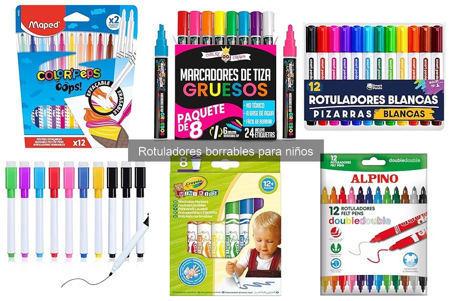 Dónde comprar rotuladores borrables para niños a buen precio