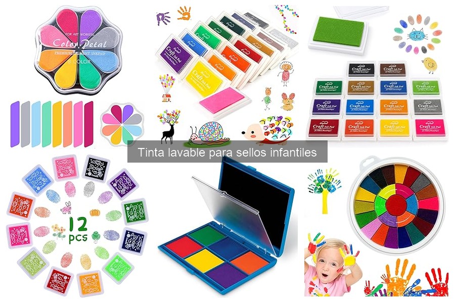 Dónde comprar tinta lavable para sellos infantiles