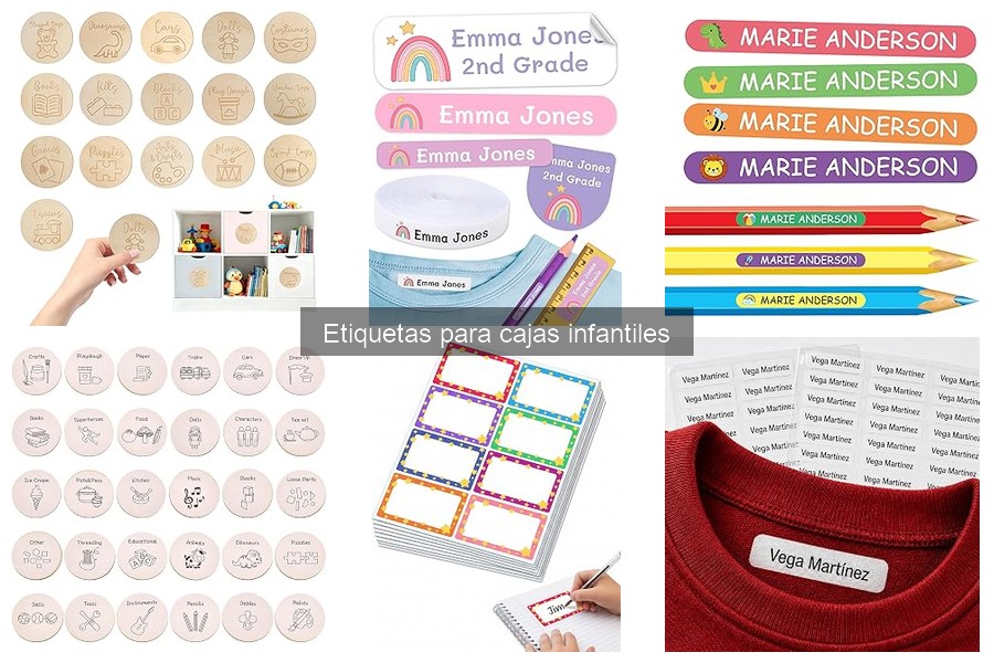 Errores comunes al elegir etiquetas para cajas infantiles