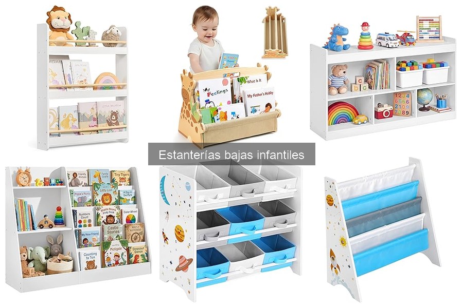 Estanterías bajas infantiles: ¿dónde comprarlas y precios?