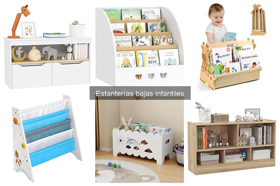 Estanterías bajas para niños pequeños y mayores: comparativa