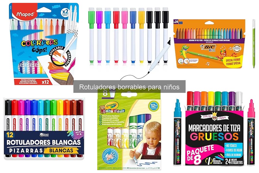 Fomenta la creatividad en niños con rotuladores borrables