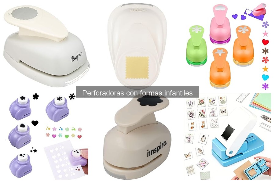 Guía de compra de perforadoras con formas infantiles