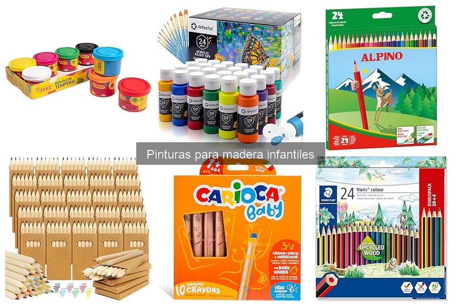 Guía de compra de pinturas para madera infantiles