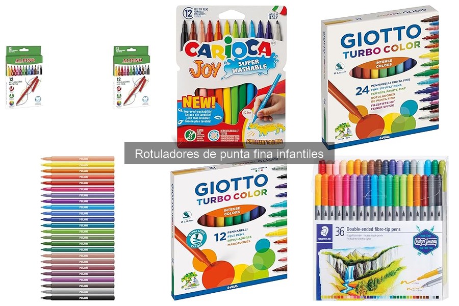 Guía de compra de rotuladores de punta fina infantiles