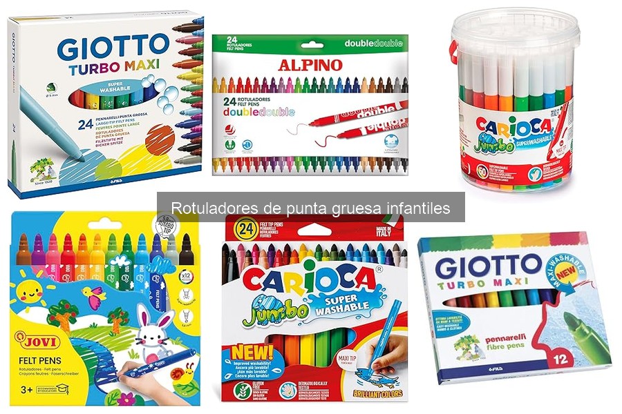 Guía de compra de rotuladores de punta gruesa para niños