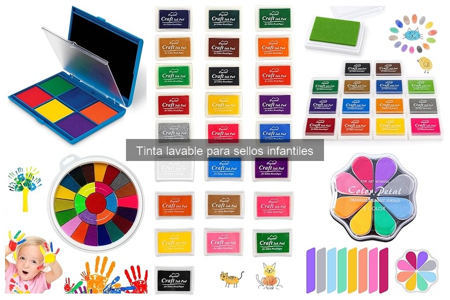 Guía de compra de tinta lavable para sellos infantiles