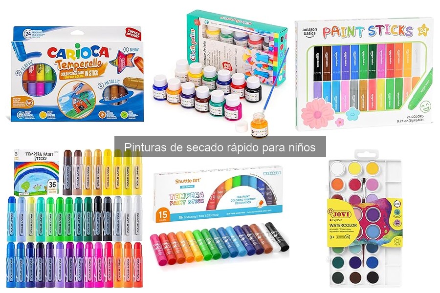 Guía de compra: Pinturas de secado rápido para niños